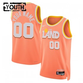 Camiseta Niños Cleveland Cavaliers Personalizadas 2025-26 Nike City Edition Naranja Swingman